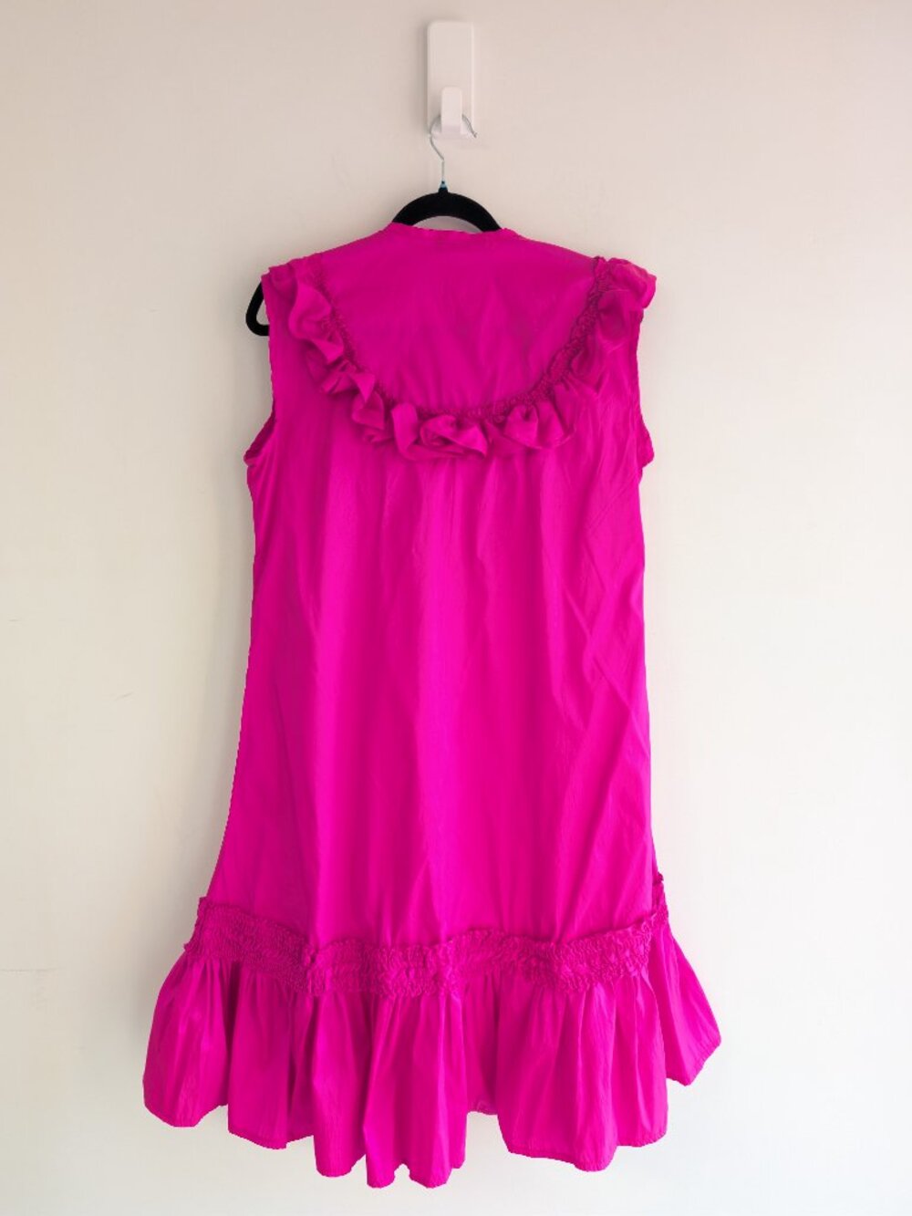 Gem Woman — Fuchsia Ruffle Sleeveless Dress - Picture 6 of 9